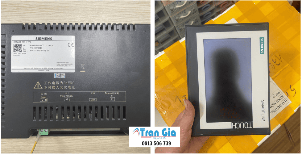 Sửa lỗi màn hình cảm ứng HMI Siemens bị loang hoặc nhoè, mờ, màn hình LCD Bị vỡ
