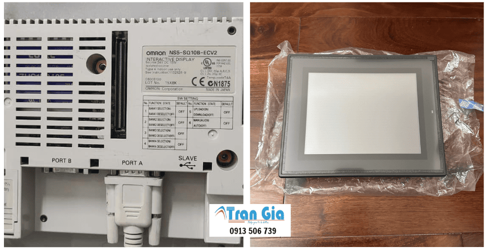 Hình ảnh sửa màn hình HMI đang trong quá trình sửa chữa tại Trần Gia Automation