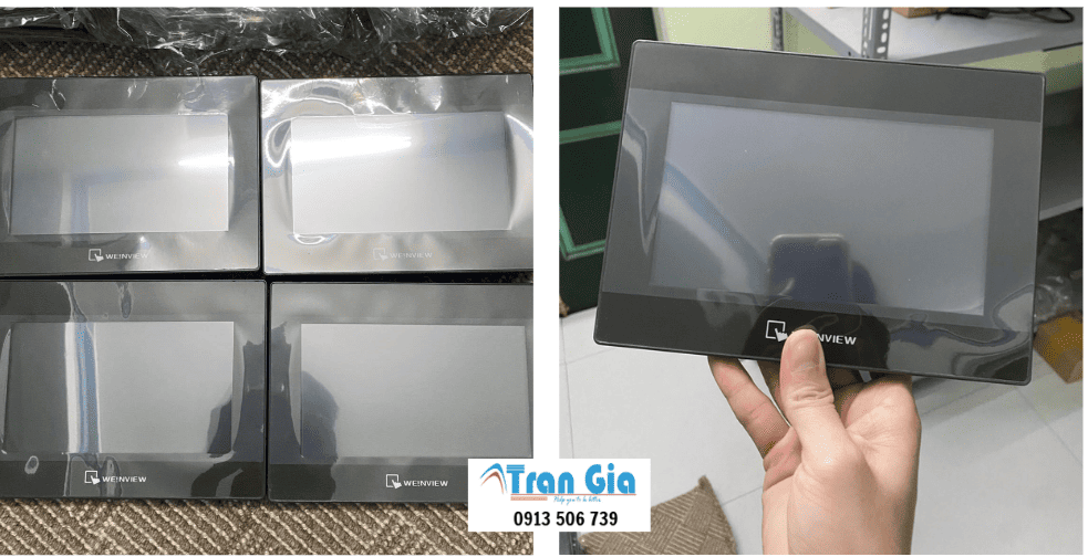 Hình ảnh sửa màn hình HMI đang trong quá trình sửa chữa tại Trần Gia Automation