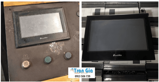 Địa chỉ chuyên sửa màn hình cảm ứng HMI 5.7 inch các lỗi bị kẻ sọc, loang mờ không thấy rõ, không lên đèn nền bảo hành toàn quốc