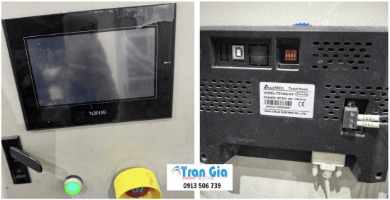 Địa chỉ sửa chữa màn hình HMI Xinje màn hình bị mờ - hoen ố - không rõ chữ