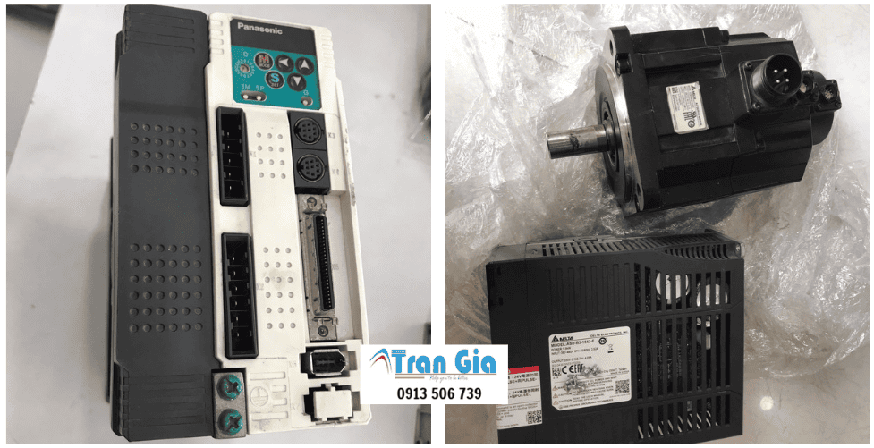 Hình ảnh sửa servo đang trong quá trình sửa chữa tại Trần Gia Automation