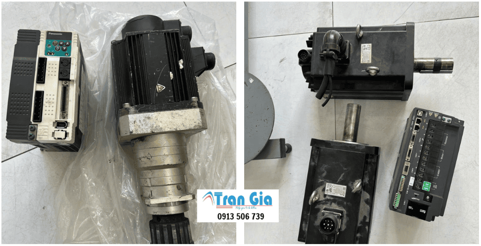 Hình ảnh sửa servo đang trong quá trình sửa chữa tại Trần Gia Automation