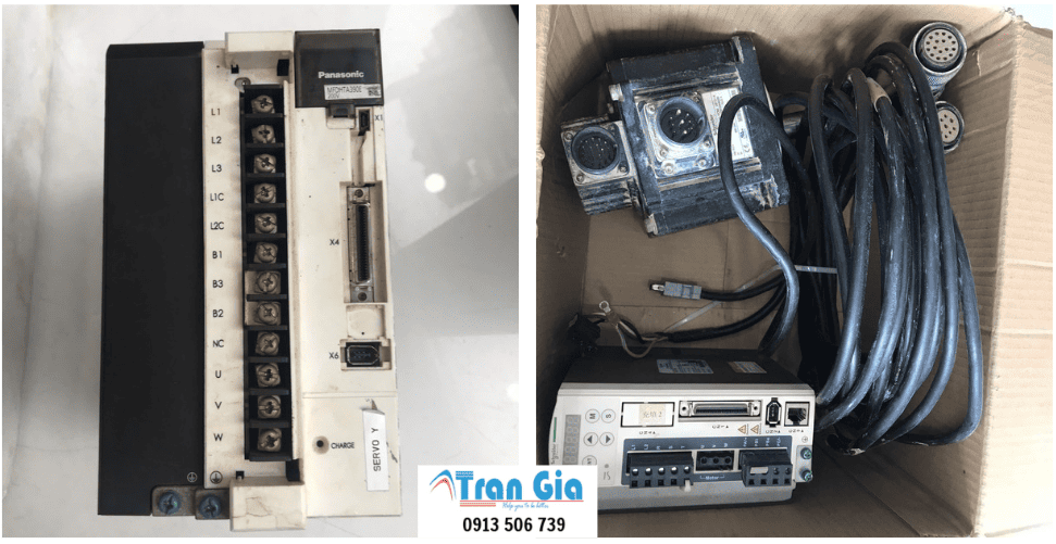 Hình ảnh sửa servo đang trong quá trình sửa chữa tại Trần Gia Automation