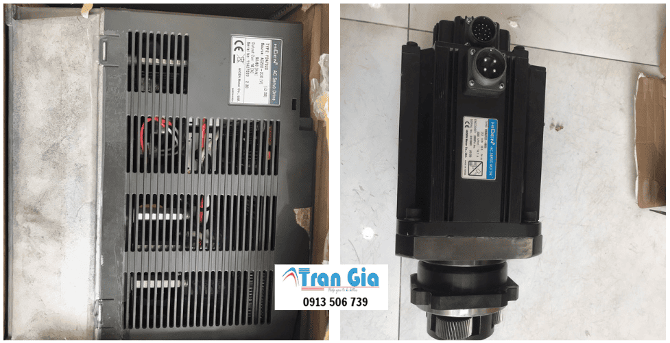 Hình ảnh sửa servo đang trong quá trình sửa chữa tại Trần Gia Automation