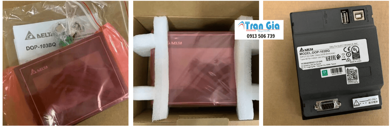 Hình ảnh kho hàng màn hình Delta tại Trần Gia Automation 