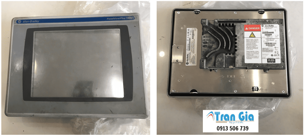 Hình ảnh sửa màn hình HMI đang trong quá trình sửa chữa tại Trần Gia Automation