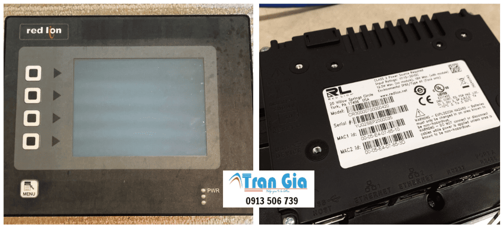 Hình ảnh sửa màn hình HMI đang trong quá trình sửa chữa tại Trần Gia Automation