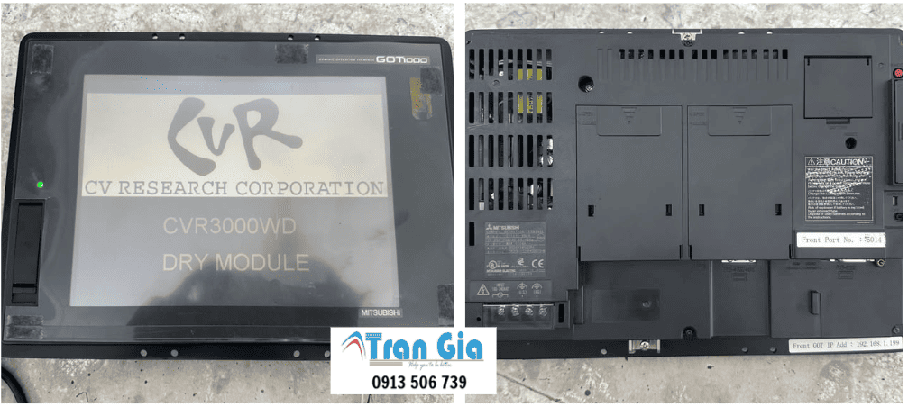 ​Hình ảnh sửa màn hình HMI đang trong quá trình sửa chữa tại Trần Gia Automation