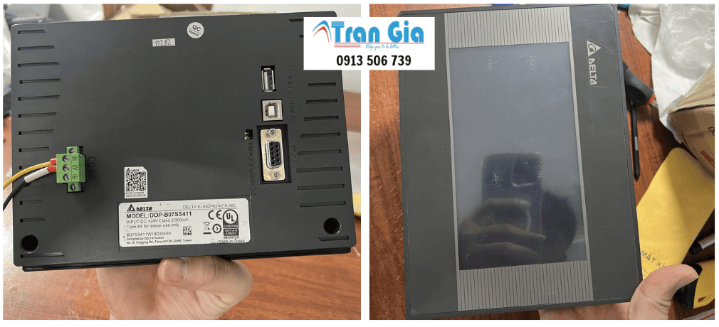 Công ty khu vực miền nam sửa màn hình HMI Delta loạn cảm ứng, nứt, vỡ