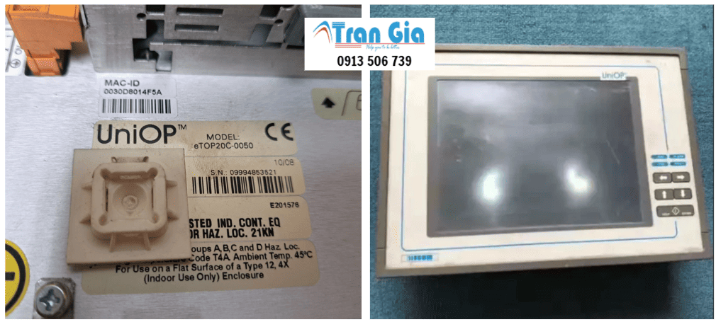 Khắc phục lỗi, thay thế tấm kính cảm ứng cho màn hình HMI UniOP eTOP