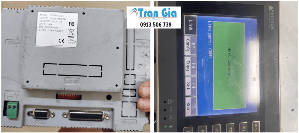 Nhận xử lý sự cố màn hình HMI Hitech bị mờ và cách khắc phục, sửa màn hình HMI