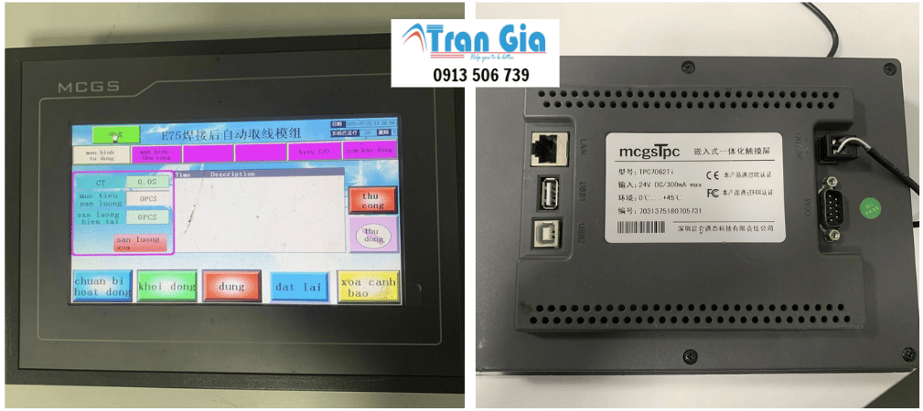 Nhận sửa màn hình HMI Conch báo lỗi bấm bị đơ bảo hành sau sửa toàn quốc