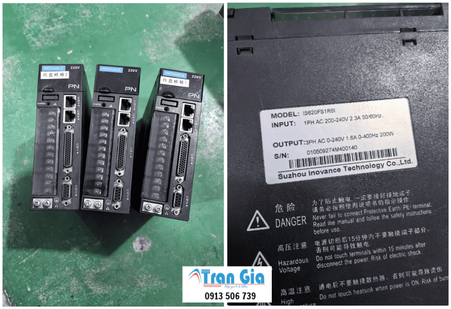 Dịch vụ sửa lấy trong ngày servo Inovance, thay board mạch, thay linh kiện khu vực miền nam