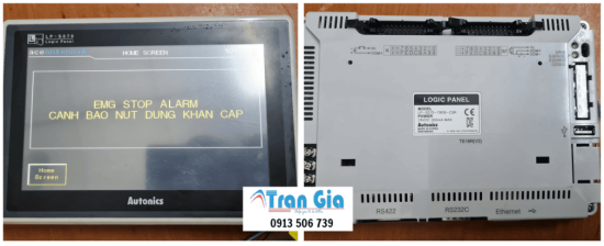 Công ty sửa màn hình HMI Autonic hiển thị bị ố, tối đen