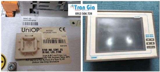 Khắc phục lỗi, thay thế tấm kính cảm ứng cho màn hình HMI UniOP eTOP