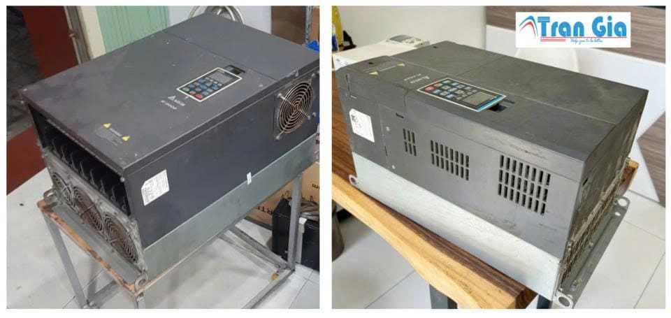 Hình ảnh sửa màn hình HMI đang trong quá trình sửa chữa tại Trần Gia Automation