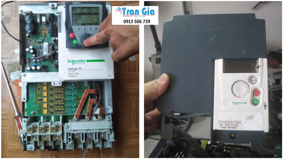 Sửa lấy ngay Biến Tần Schneider Board Mất nguồn, Công Suất Chập IGBT, không hoạt động trong ngày