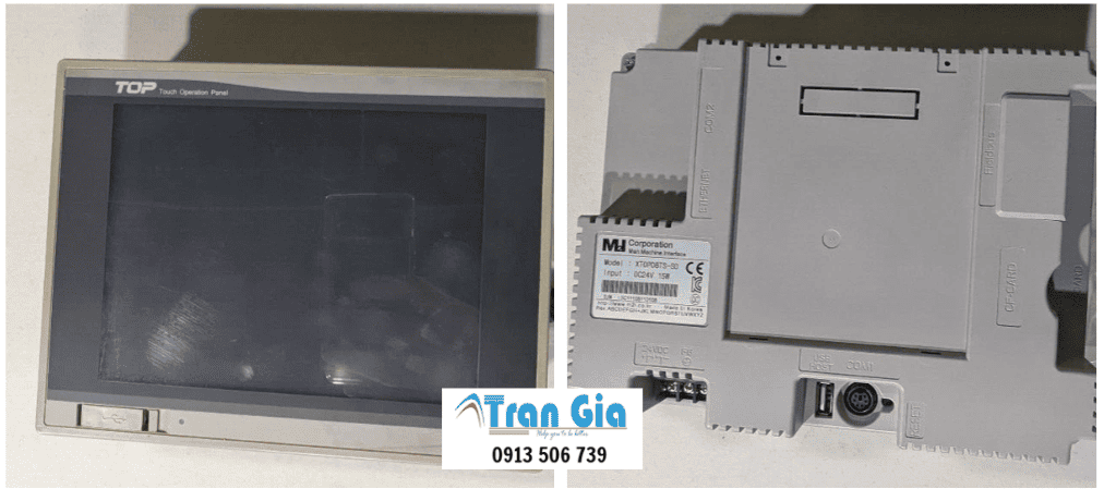 Sửa màn hình HMI M2I nổ bo mạch nguồn, màn hình bị loang, không thấy rõ, không lên đèn bảo hành 3 tháng