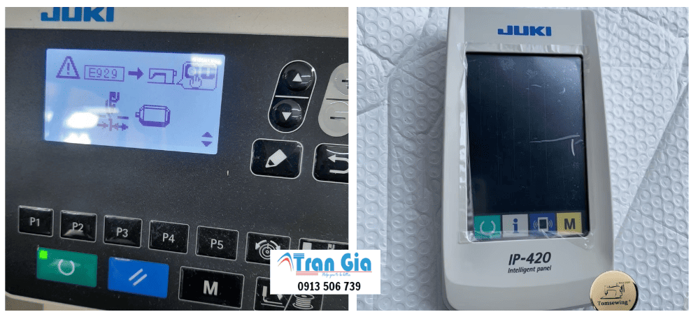 Nhận Sửa Màn Hình Máy May JUKI IP-420, IP-410 Không Kết Nối Được PLC, Nổ Tụ Bo Mạch, Mất Tín Hiệu Giao Tiếp