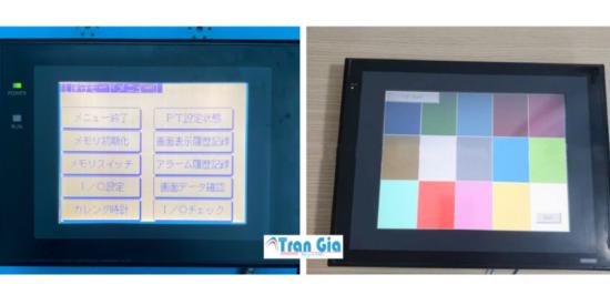 Sửa màn hình máy cán tôn không cài đặt được chiều dài lấy liền