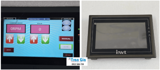 Chuyên kiểm tra sửa chữa màn hình HMI INVT bị sọc ngang dọc, hiển thị mờ, nhòe 