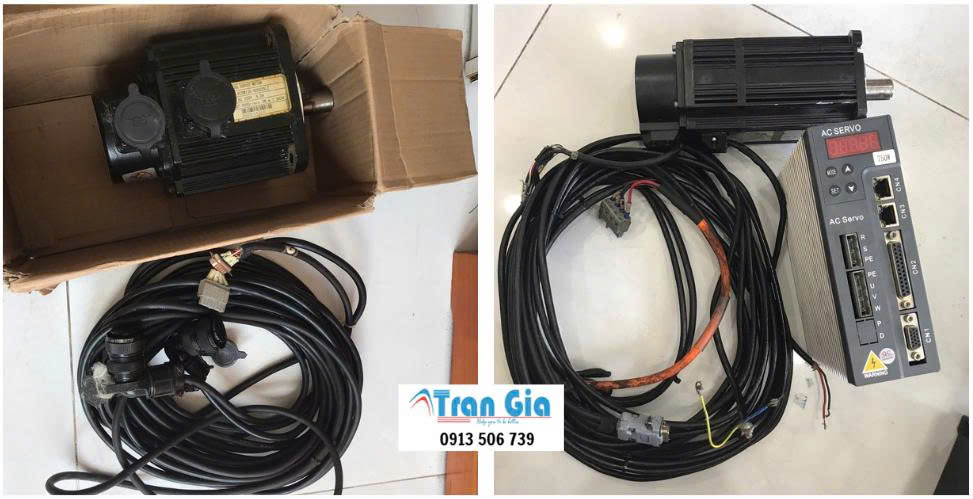 Hình ảnh servo đang trong quá trình được sửa chữa tại TRAN GIA Automation