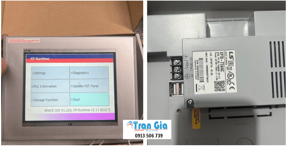 Sửa chữa HMI máy dán nhãn không lưu được cài đặt