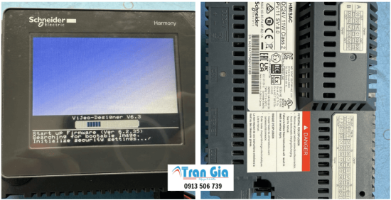 Sửa chữa HMI máy dán nhãn không lưu được cài đặt