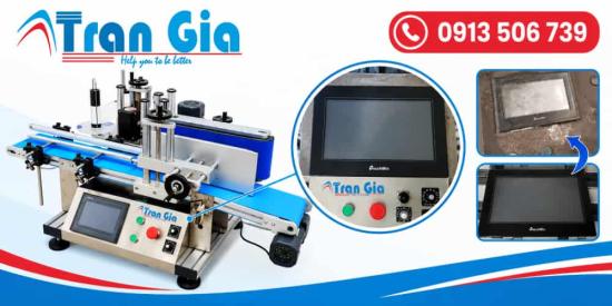 Sửa chữa HMI máy dán nhãn không lưu được cài đặt