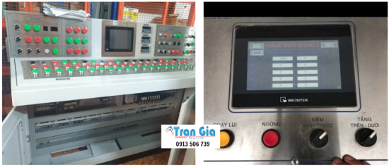 Sửa màn hình máy cán tôn lỗi cảm ứng không bấm được, màn hình bị ố, không lên hình