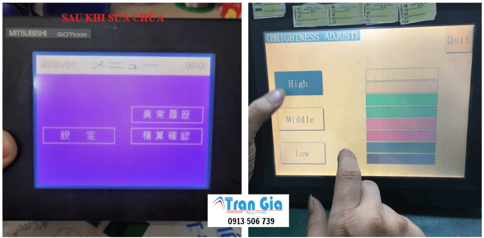 Dịch vụ sửa màn hình HMI Mitsubishi GOT1000, GOT2000 uy tín