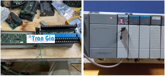 Sửa màn hình máy dán nhãn không giao tiếp với PLC